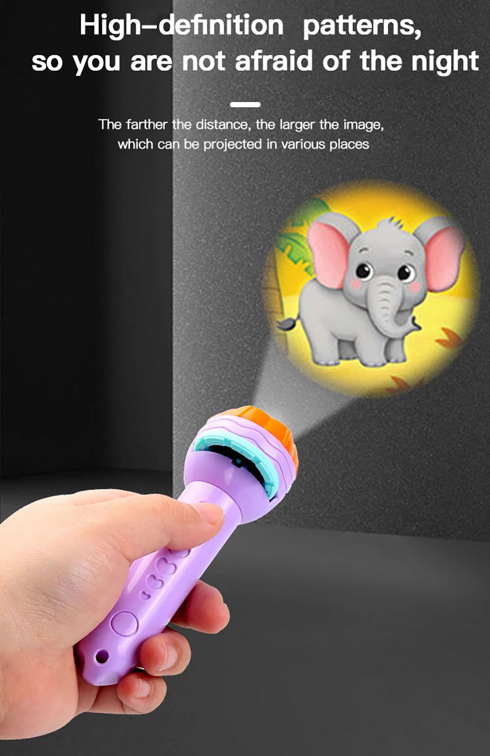 Flashlight Projector Torch Lamp Toy Cute Cartoon Creativity Toy Torch Lamp Flashlight Projector Toy  Baby Sleeping Story Book