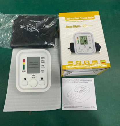 Digital Blood Pressure Monitor - Automatic Cuff