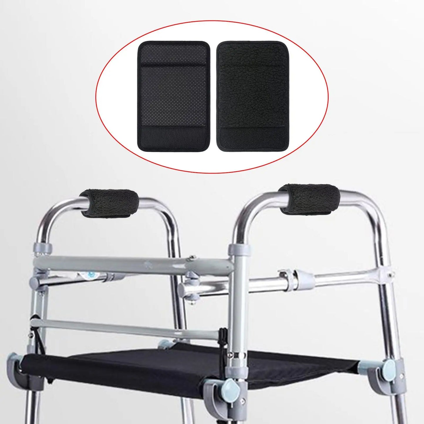 Universal Washable Walker Handle Cushions Padded Hand Covers for Rollator Handle Wheelchair Anti Slip Supply Walker Accessory