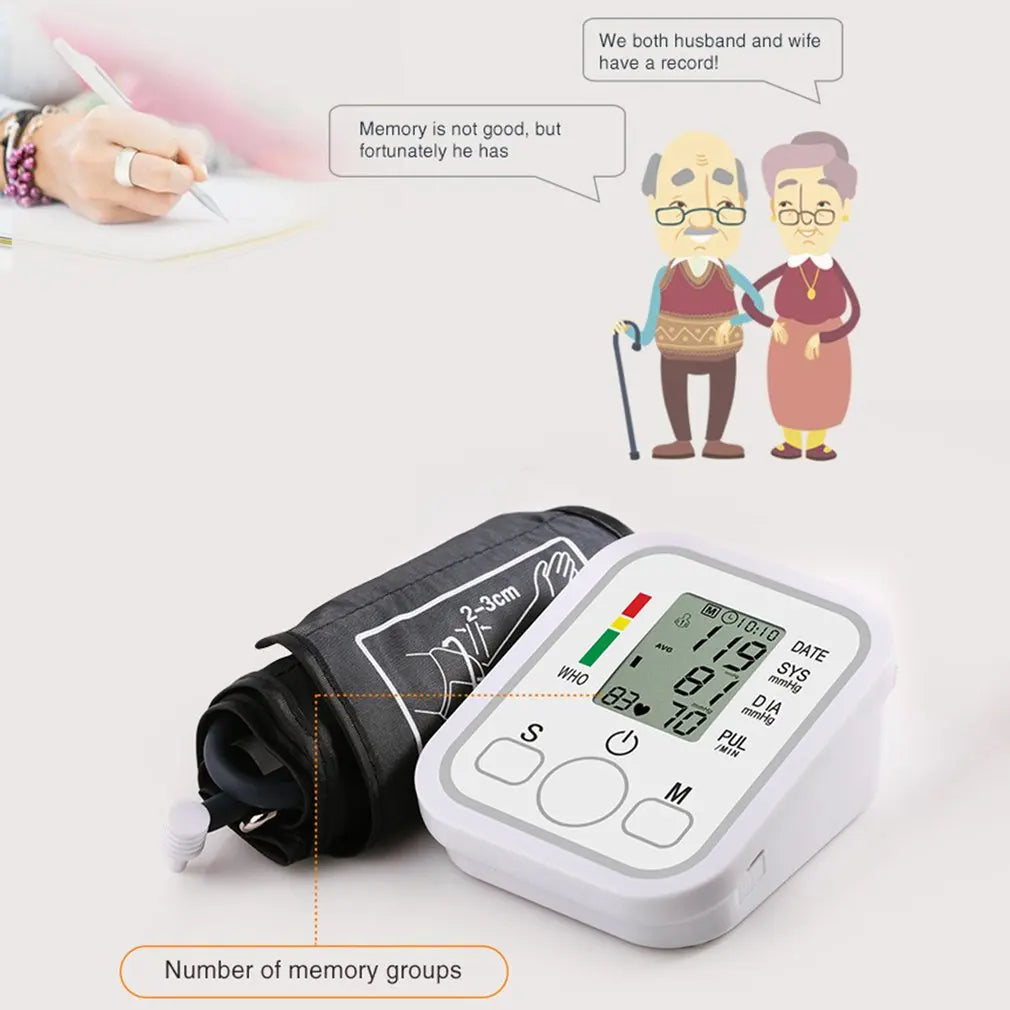 Digital Blood Pressure Monitor - Automatic Cuff