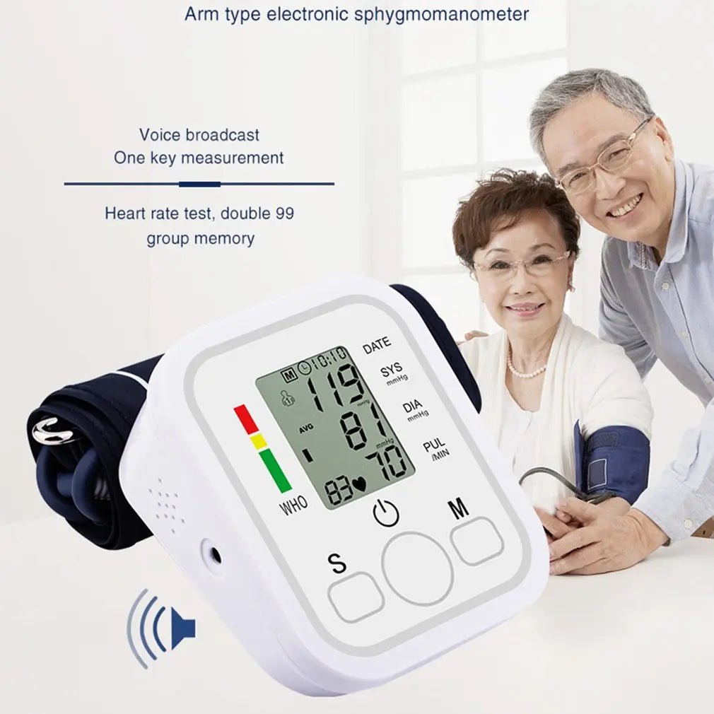 Digital Blood Pressure Monitor - Automatic Cuff