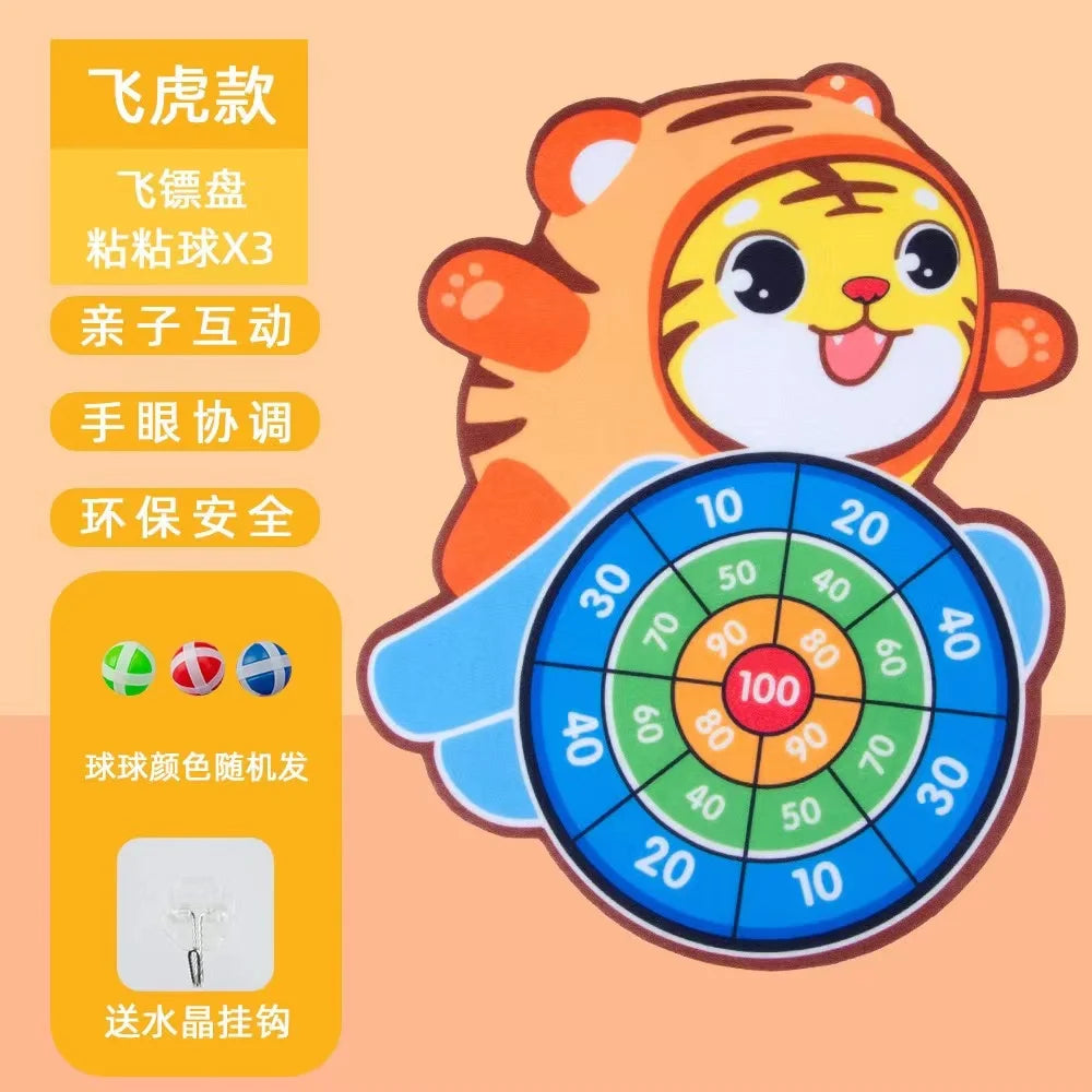 Sticky Ball Dart Board Target Sports Game Toys gor Children Outdoor Party Toys Target Sticky Ball Throw Educational Board Game