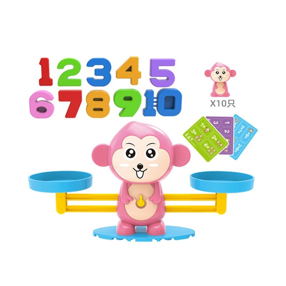 Montessori Math Toy Monkey Balance Baby Montessori Educational Games  Number Toy Educational Learning Toys Teaching Material