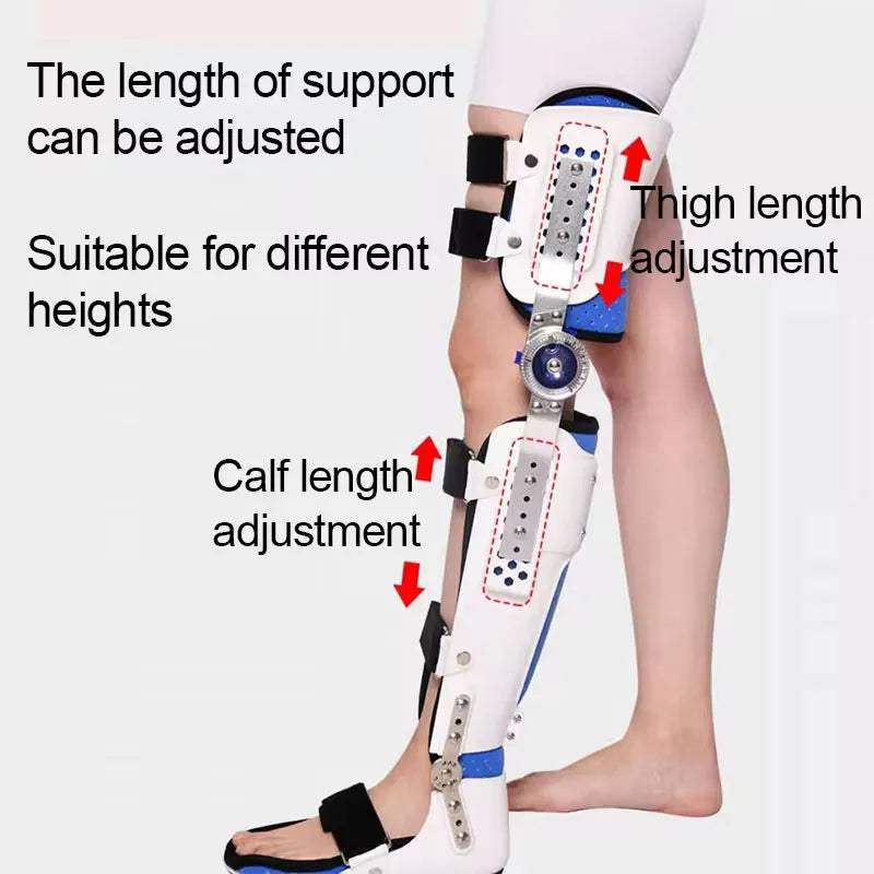 Adjustable knee Ankle Foot Medical Brace-Orthopedic Knee Joint Support-For Meniscus Injury Joint Pain Relief Rehabilitation Brac