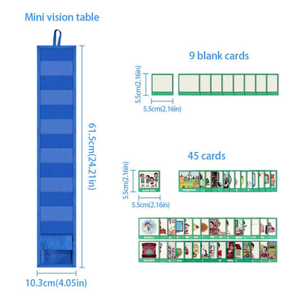 Visual Schedule for Kids Chore Chart Calendar Chart Autism Learning Materials Kids Visual Behavioral Montessori Educational Toys