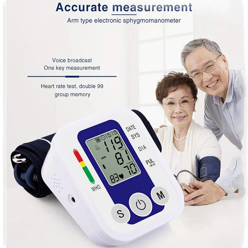 Digital Blood Pressure Monitor - Automatic Cuff