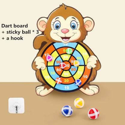 Montessori Sticky Dart Board - Educational Toy for Kids 2-4