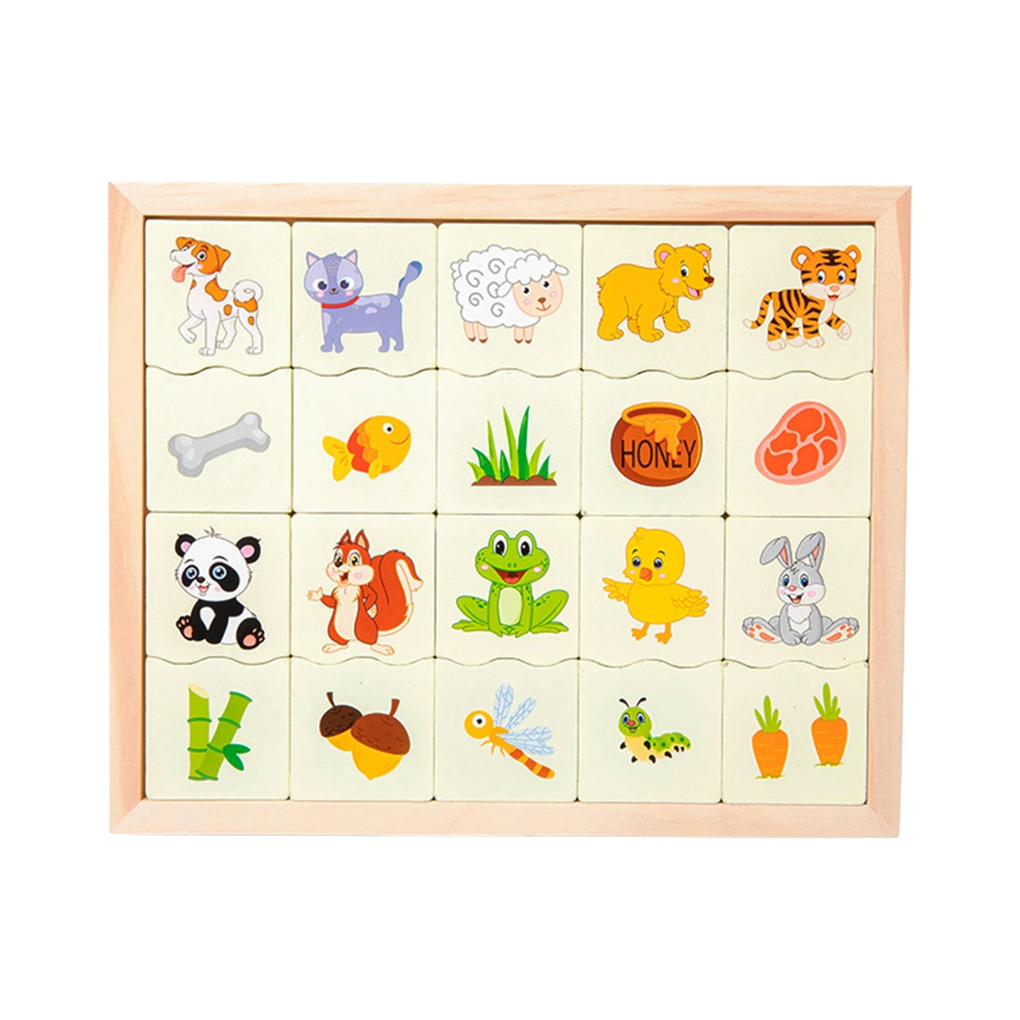 Wooden Children Match It Counting Mathematics Number Early Educational Puzzle Set Jigsaw Toy Preschool Game Gift for Kids