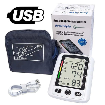 Digital Blood Pressure Monitor - Automatic Cuff