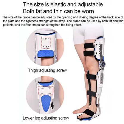 Adjustable knee Ankle Foot Medical Brace-Orthopedic Knee Joint Support-For Meniscus Injury Joint Pain Relief Rehabilitation Brac