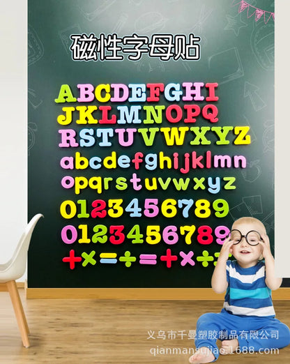 Magnetic Letters Numbers Alphabet ABC 123 Fridge Magnets Plastic Educational Preschool Learning Toy Set Uppercase Lowercase Math