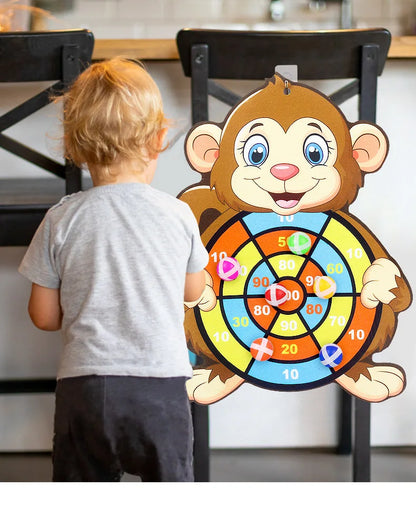 Montessori Sticky Dart Board - Educational Toy for Kids 2-4