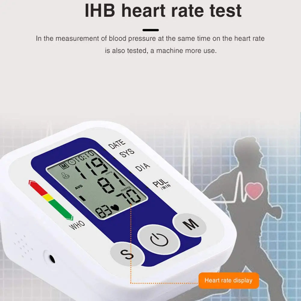 Digital Blood Pressure Monitor - Automatic Cuff