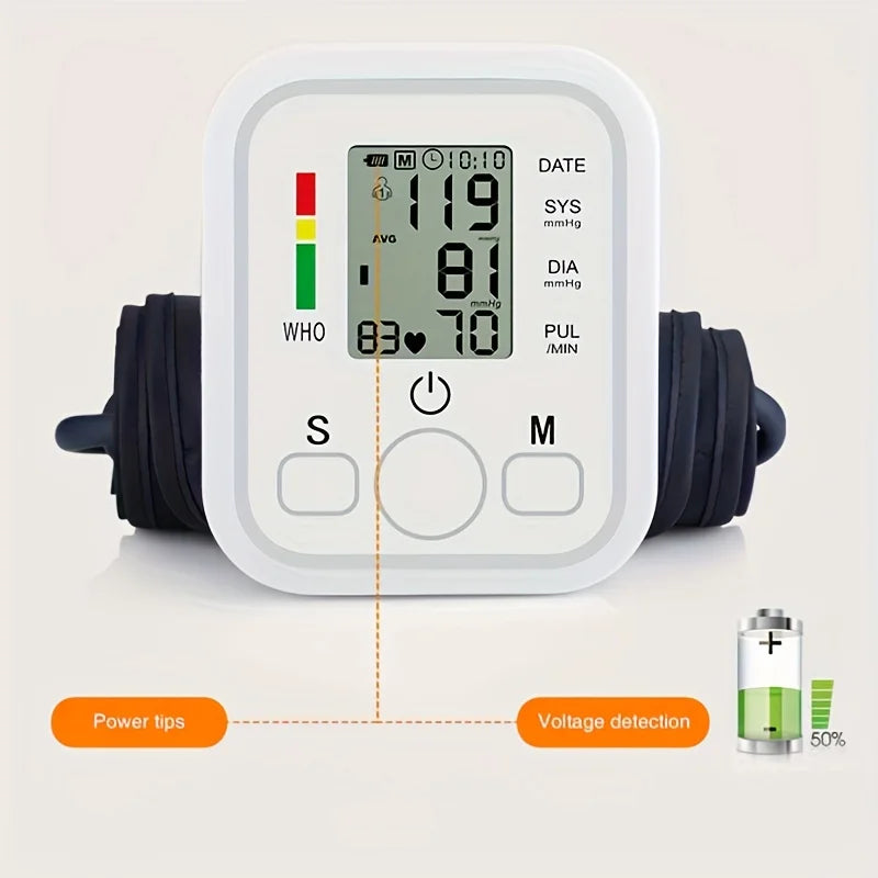 Digital Blood Pressure Monitor Equipment Automatic Professional Medical Portable Tonometer Digital Tensiometer Heart Rate Monit