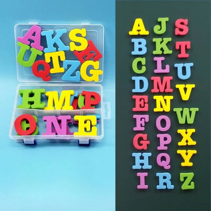 Magnetic Letters Numbers Alphabet ABC 123 Fridge Magnets Plastic Educational Preschool Learning Toy Set Uppercase Lowercase Math