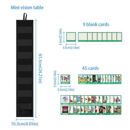 Visual Schedule for Kids Chore Chart Calendar Chart Autism Learning Materials Kids Visual Behavioral Montessori Educational Toys